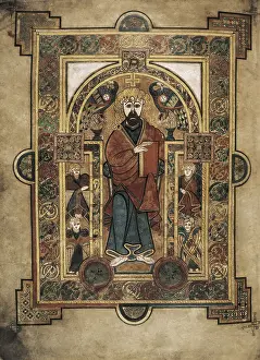 Irishmen: Book of Kells. 8th-9th c. Saint John the Evangelist