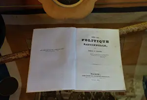 Politique: Book, Musee Lamartine, Chateau de Saint-Point, Burgundy