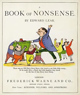 Shook: Book of Nonsense by Edward Lear, title page
