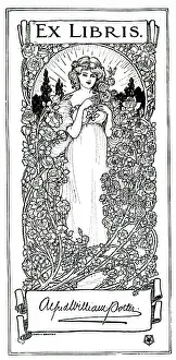 Libris: Book Plate by Charles E Dawson for Alfred William Potter