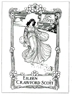 Libris: Book Plate by Charles E Dawson for Eileen Crawford-Scott