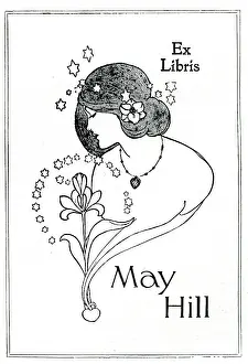 Libris: Book Plate by Charles E Dawson for May Hill