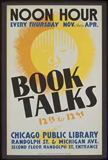 Thursday: Book talks, 12:15 to 12:45 noon hour, every Thursday Nov. th