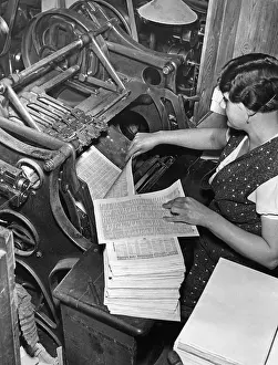 Stitching: Bookbinder, 1937