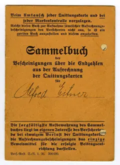 Halberstadt: Booklet for compensation, Saxony-Anhalt insurance, Halbersta