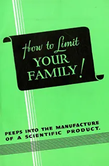 Promoting: Booklet, How to Limit Your Family!