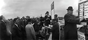 Punters: Bookmakers and punters at a horseracing event