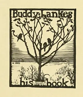 Bookplate: Bookplate of Buddy Lankes