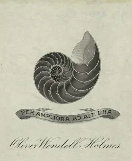 Phrase: Bookplate of Oliver Wendell Holmes