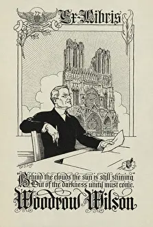 Bookplate: Bookplate of Woodrow Wilson