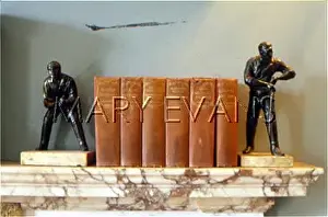 Mantlepiece: BOOKS ON A MANTLEPIECE