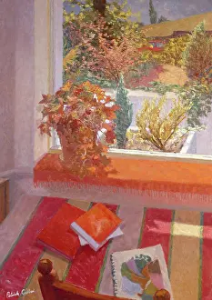 Cullen: Three books in a window