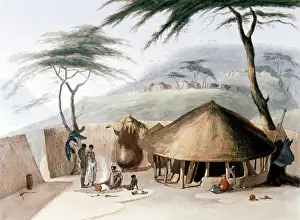 Iziko: A Boosh-Wannah hut, 1804