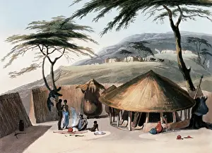 Bechuana: A Boosh-Wannah Hut, 1831