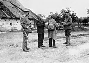 Borders: Border control in the German-Czech border area, 1919