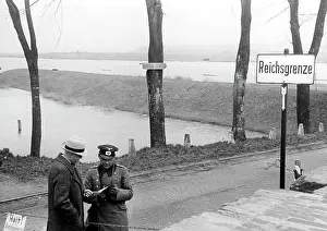 Permitted: Border crossing at Kurzbrack, around the 1920s