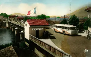 Hendaye: The Border between France and Spain at Hendaye