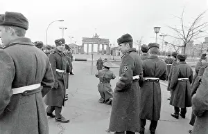 Quadriga: Border guards in East Berlin, Germany