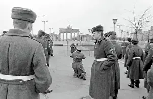 Quadriga: Border guards in East Berlin, Germany