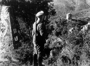 Boundary: Border guards on the French-Spanish border, 1942
