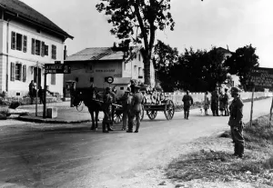 Histor: Border post on the French-Swiss border