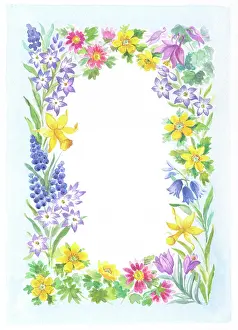 Hyacinths: Border of Spring Flowers