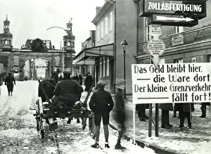 Stopped: Border traffic between Poland and Germany, around the 1920s