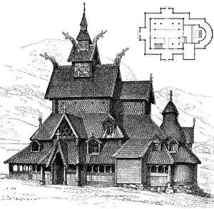 Beadhouse: Borgund, Norway, 19th century