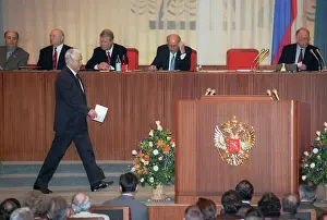 Constructors: Boris Yeltsin at All-Russian conference of constructors