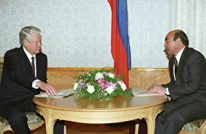 Kyrgyzstan: Boris Yeltsin and Askar Akayev, 1994