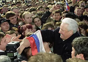 File: Boris Yeltsin in Belgorod, 1996