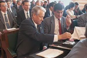 Voting: Boris Yeltsin at Congress, 1990