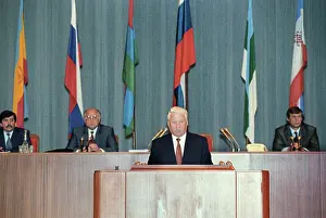 Constitution: Boris Yeltsin at Constitution session, 1993