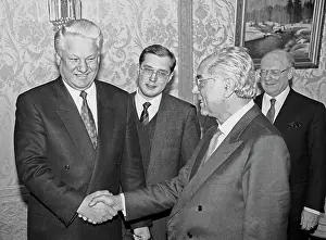 Colombo: Boris Yeltsin and Emilio Colombo, 1992