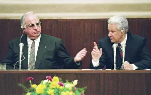 Musaelyan: Boris Yeltsin and Helmut Kohl, 1992