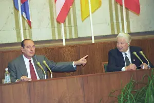 Chirac: Boris Yeltsin and Jacque Chirac, 1996
