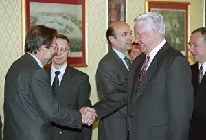 Affaires: Boris Yeltsin and Javier Solana, 1995
