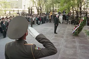 53rd: Boris Yeltsin lays wreath