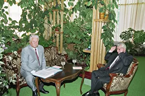 Kravchuk: Boris Yeltsin and Leonid Kravchuk, 1993