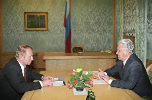 Kuchma: Boris Yeltsin and Leonid Kuchma, 1992