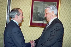 Sentsov: Boris Yeltsin and Michel Camdessus, 1995