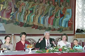 Decorate: Boris Yeltsin and mothers