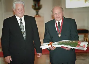 Merit: Boris Yeltsin presented awards