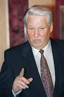 Changing: Boris Yeltsin presents Primakov