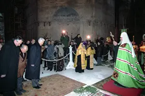 Brief: Boris Yeltsin at Saviour Cathedral