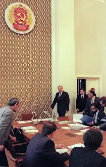 Constitution: Boris Yeltsin at session of Constitution Commission