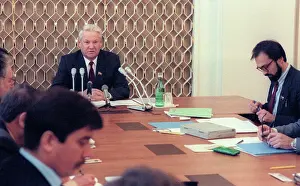 Constitution: Boris Yeltsin at session of Constitution Commission
