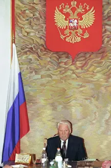 Regulation: Boris Yeltsin at session of Extraordinary Commission, 1996