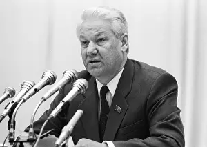 Nationalities: Boris Yeltsin at session of Supreme Soviet of USSR, 1990