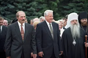 Minsk: Boris Yeltsin visit to Belarus, 1996